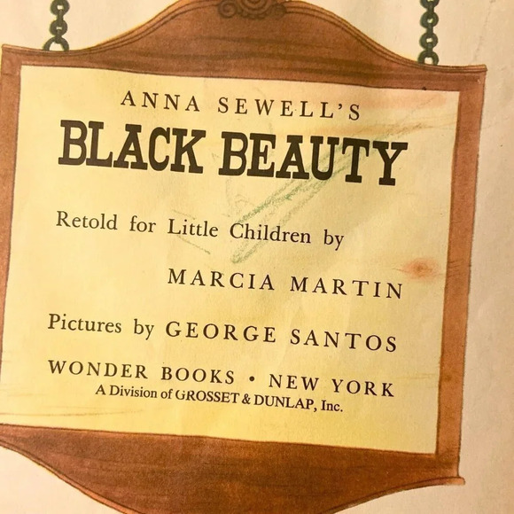 Vintage Lot of 5 Wonder Books Popeye Black Beauty  Peter Cottontail Dinosaur - Picture 10 of 16